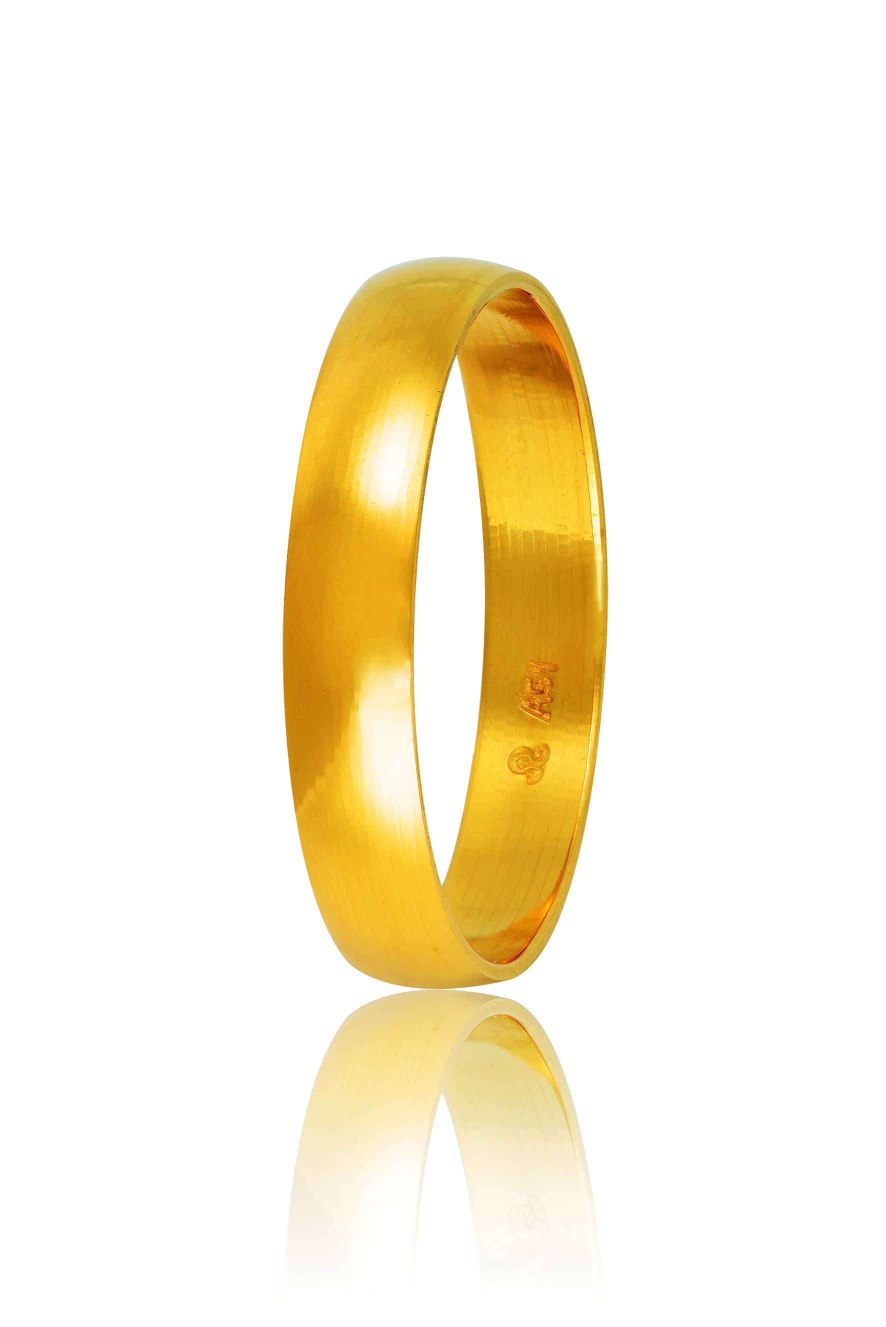 Golden wedding rings 5mm (code HR2Ay)